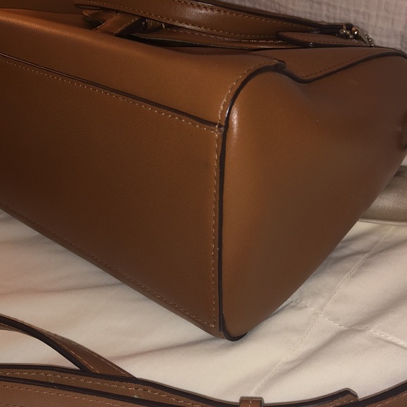 Coach Cognac Soft Leather Crossbody - Picture 9 of 16